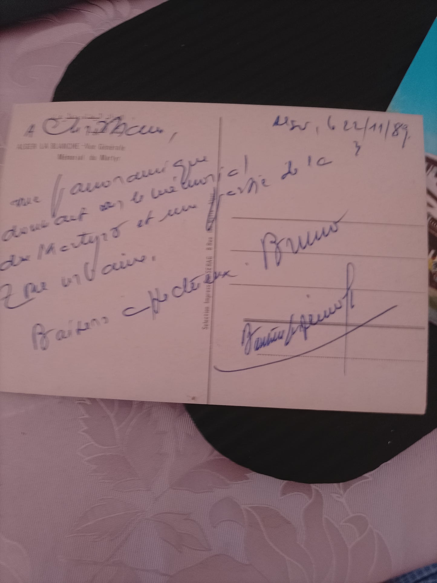 Carte Postale Vintage Algérie — Blida (1986)