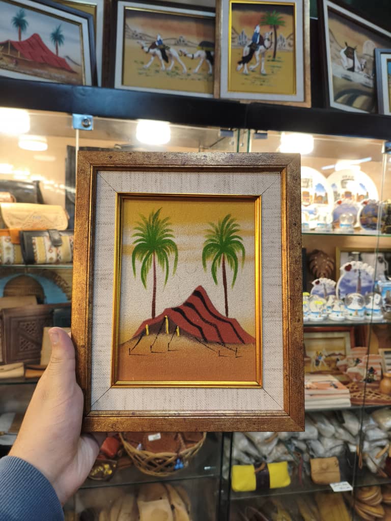 Tableau Sable du Sahara – Oasis & Palmiers