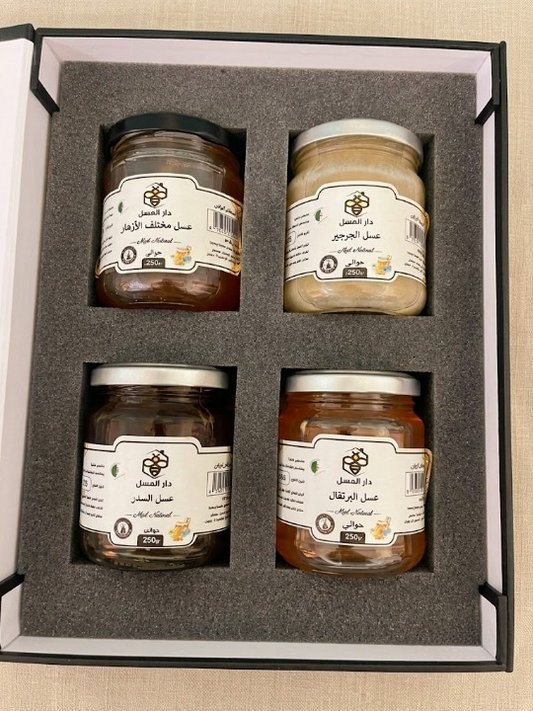 Coffret Noir 4 Miels d'Algérie — Sélection Terroirs