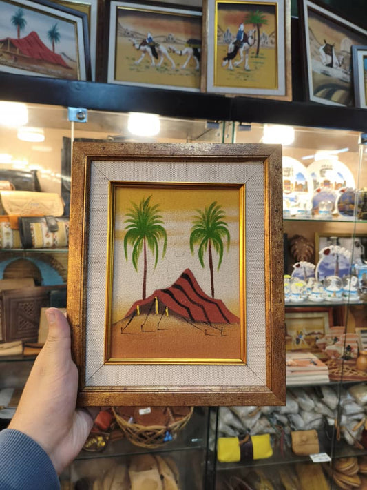 Tableau Sable du Sahara – Oasis & Palmiers