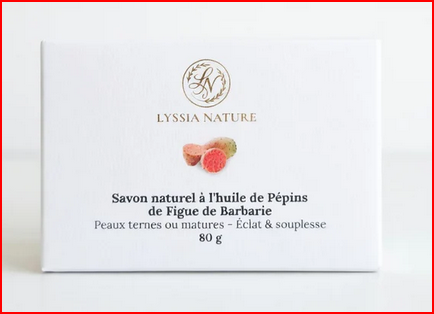 Savon Naturel à l'Huile de Pépins de Figue de Barbarie — 80g