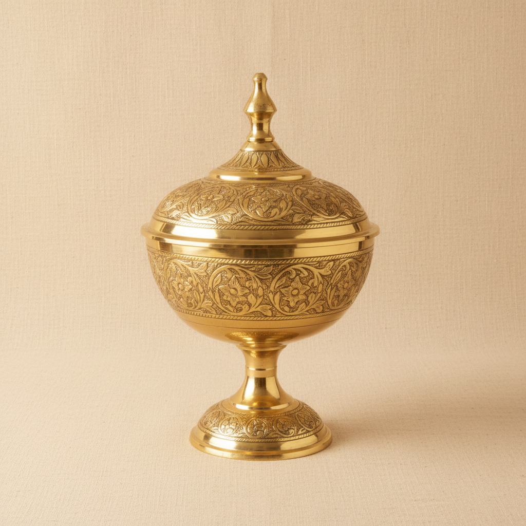 Bonbonnière laiton gravée