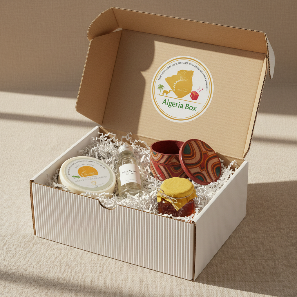 Coffret Découverte Algérie – boîte + logo
