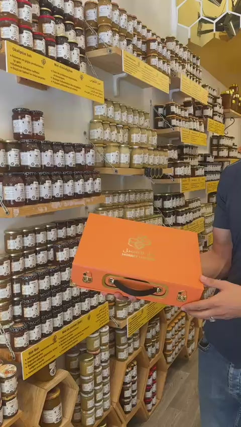 Coffret Valise Orange — 6 Miels d'Algérie