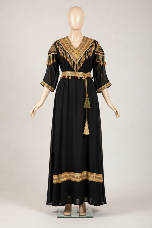 Robe Kabyle Noire – photo améliorée