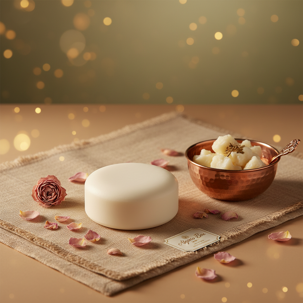 Savon Rond Blanc au Beurre de Brebis – Algeria Box